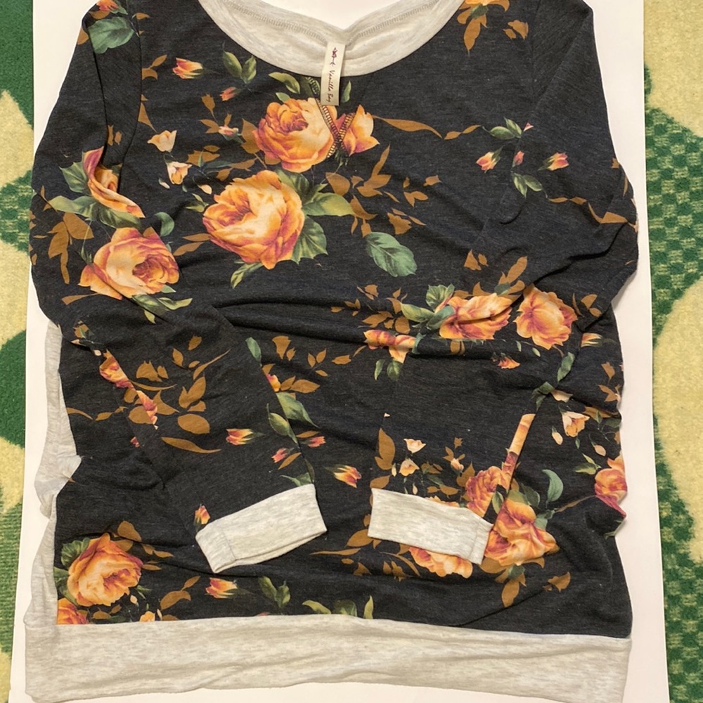 Large floral tunic